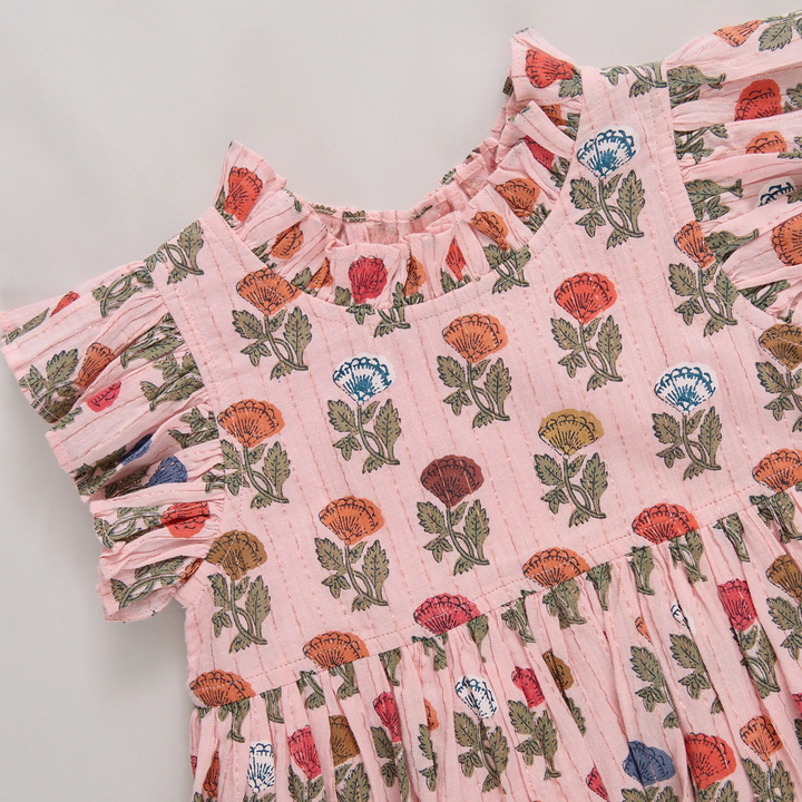 Multi Flower Jennifer Dress