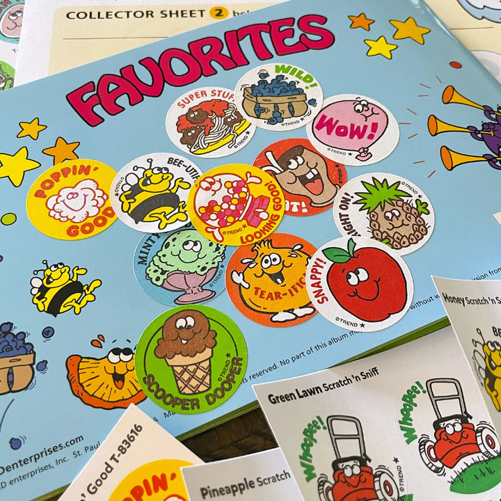 Scratch & Sniff Retro Sticker Packs -