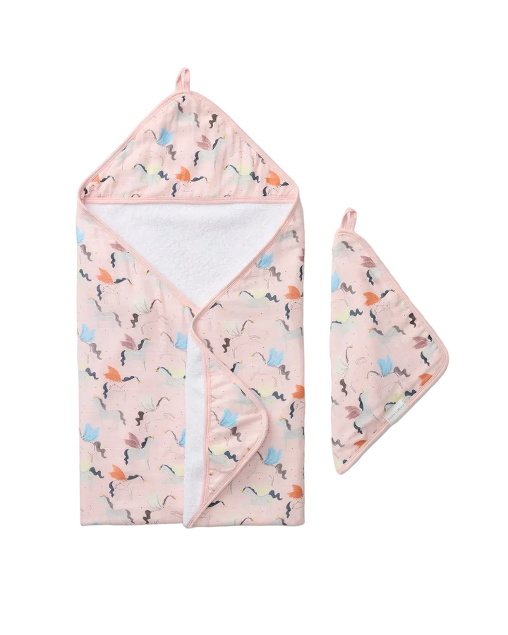 Hooded Towel Set - Unicorn Ballet