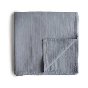 Organic Cotton Muslin Swaddle Blanket Tradewinds