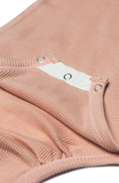 Blush Pink Waffle L/S Bodysuit