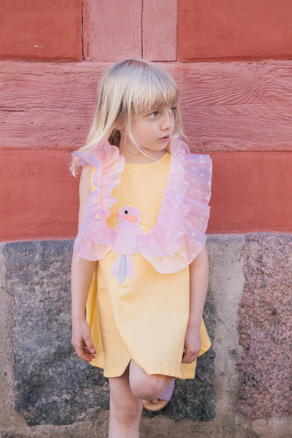 Chirping Yellow Dress