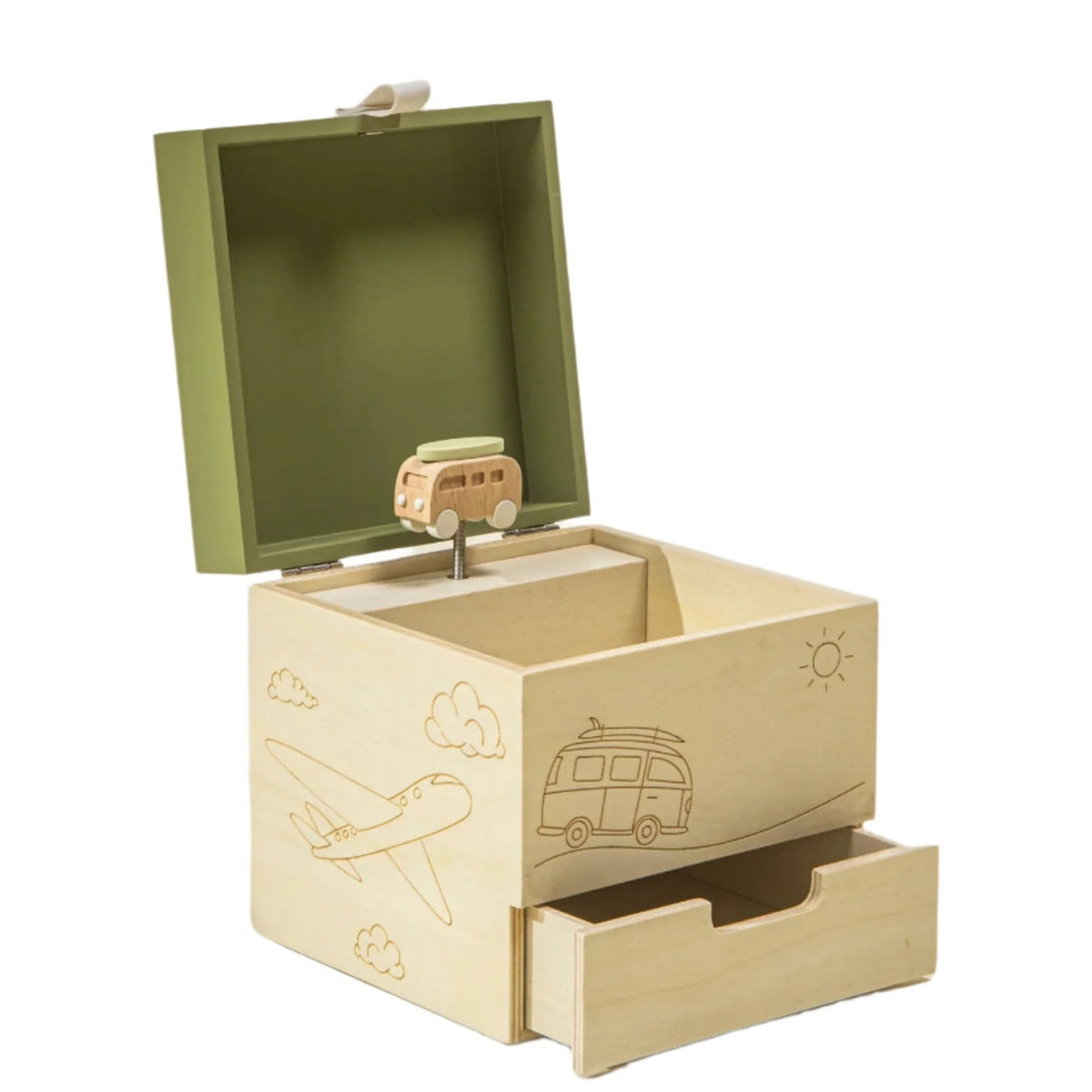 Wooden Musical Souvenir Box -