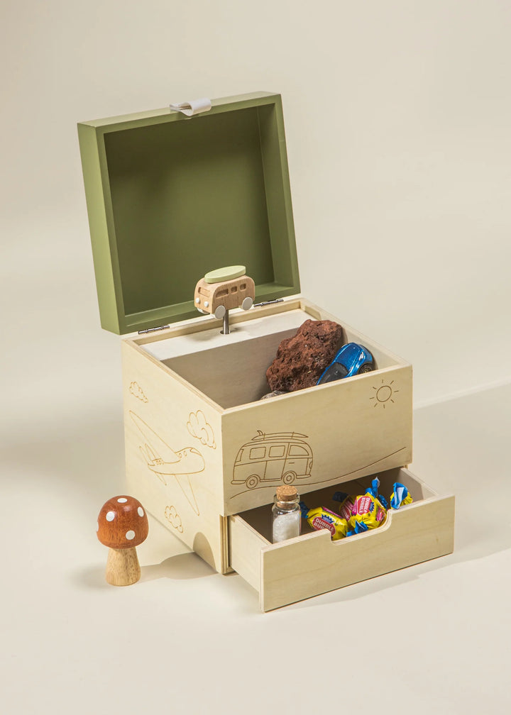 Wooden Musical Souvenir Box -