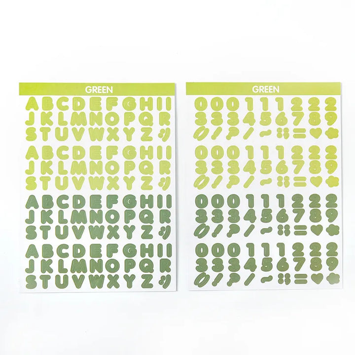 Alphabet Sticker Set (2 Sheets)