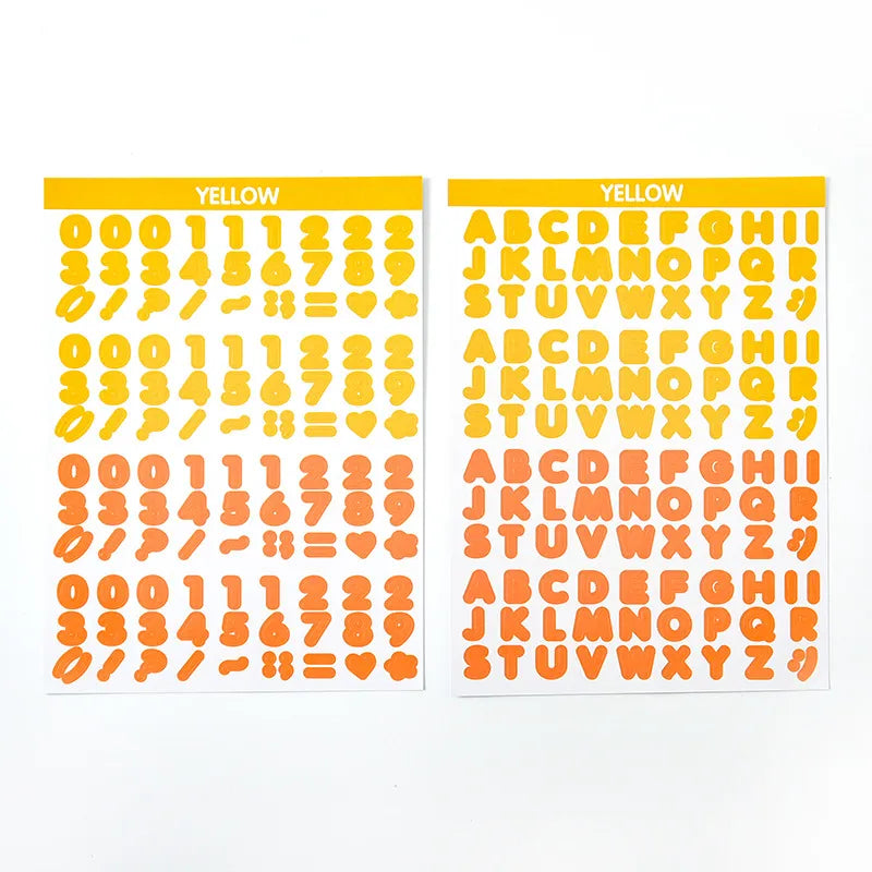 Alphabet Sticker Set (2 Sheets)
