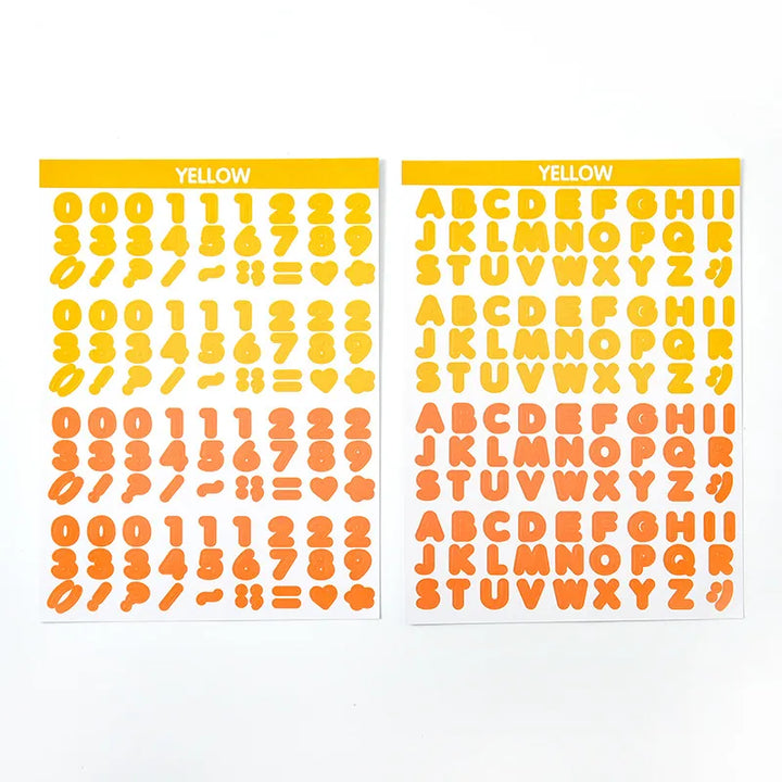 Alphabet Sticker Set (2 Sheets)