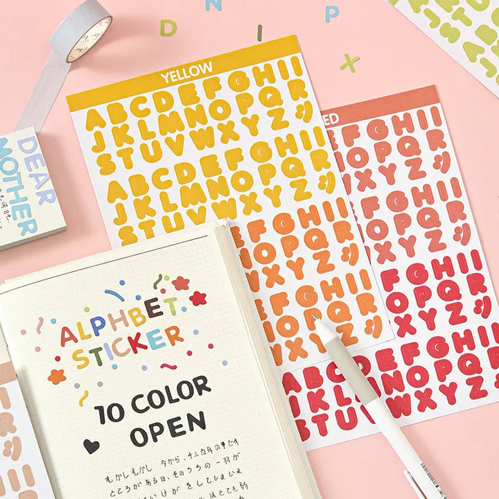Alphabet Sticker Set (2 Sheets)