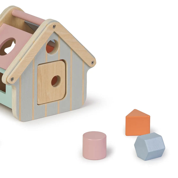 Wooden Shapes Sorting House