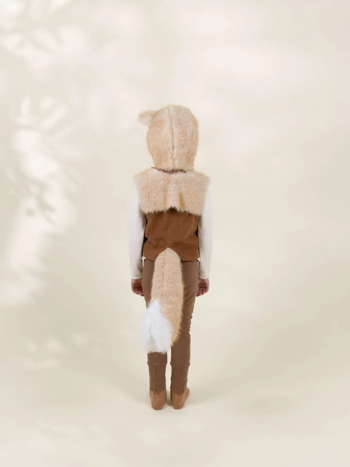 Fox Fur Hat, Vest, & Tail Dress-Up Set