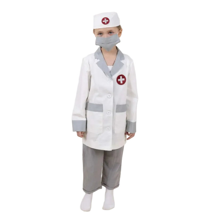 Doctor Play Costume with Hat and Mask