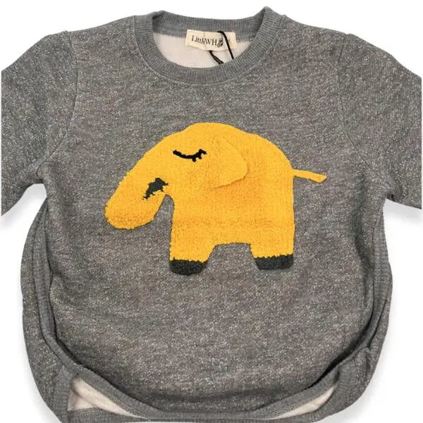 Grey Little Who Elephant Patch Sweatshirt