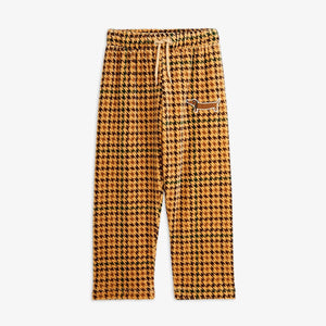 Dog Houndstooth AOP Velour Trousers