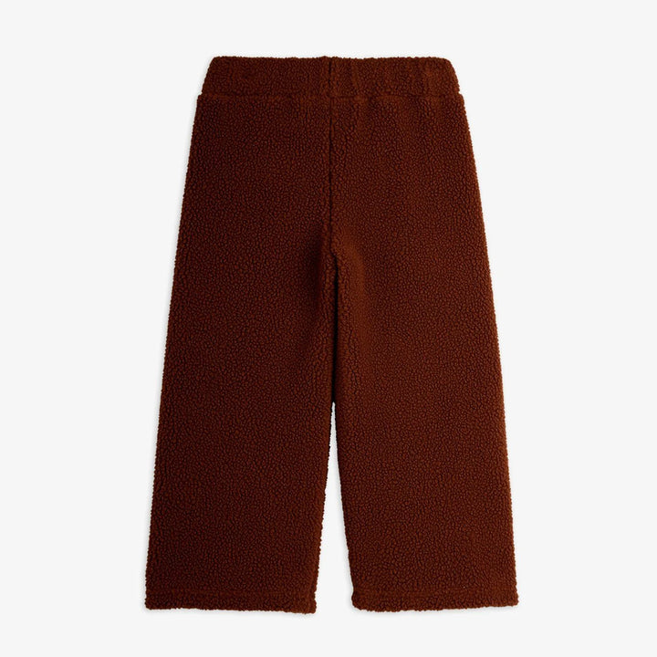 Brown Bear Embroidered Pile Trousers