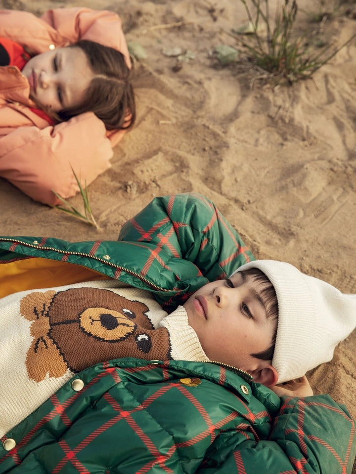 Off White Bear Intarsia Knit Sweater