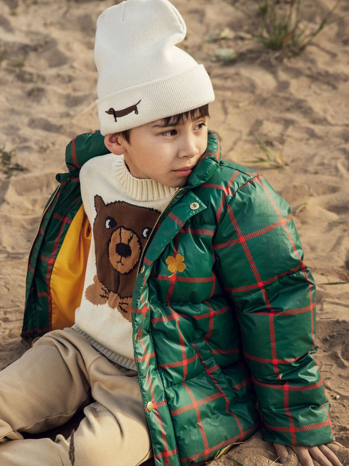 Off White Bear Intarsia Knit Sweater