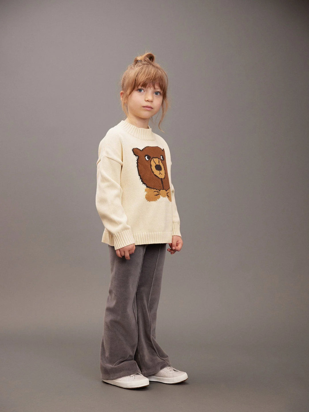 Off White Bear Intarsia Knit Sweater