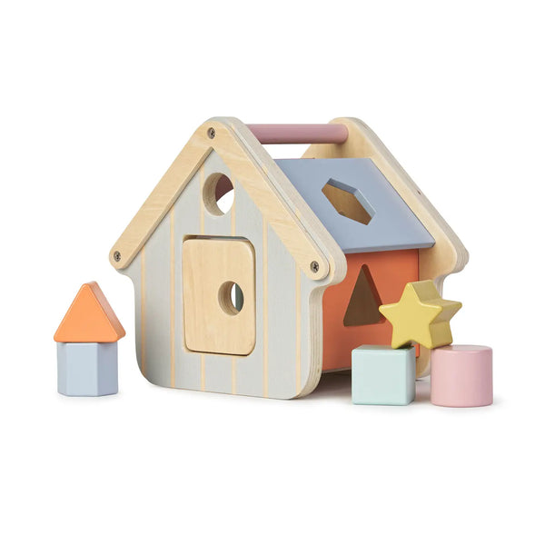 Wooden Shapes Sorting House