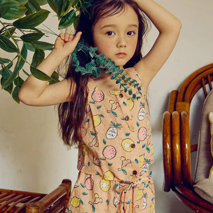 Sweetie Fruit Tie Tank & Shorts Set