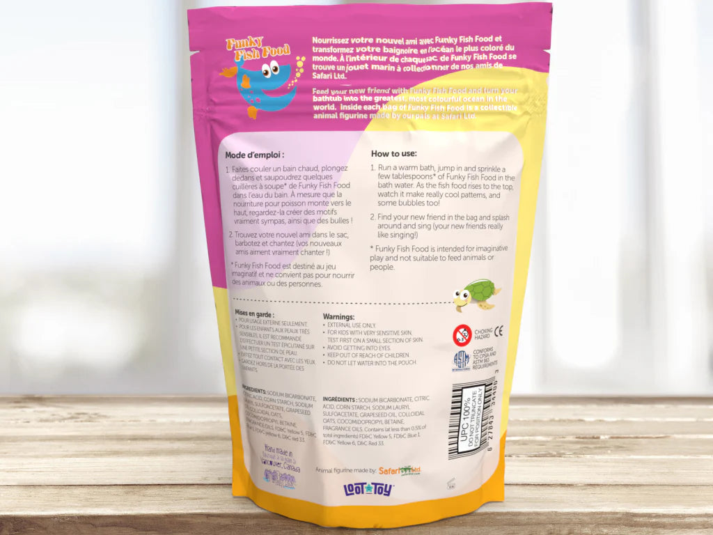 Funky Fish Food Foaming Bath Salt - Mellow Yellow