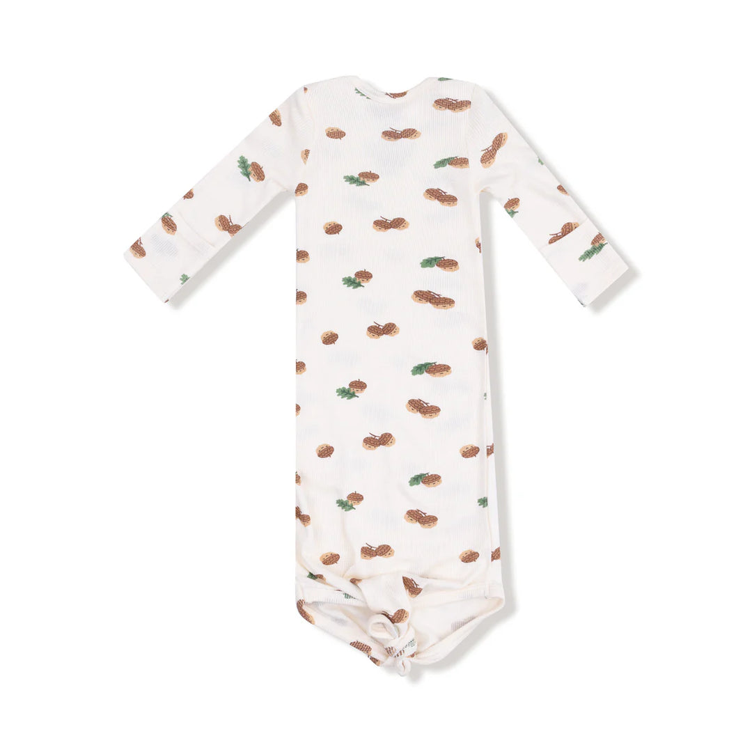 Tiny Acorns Knotted Gown 0-3 months