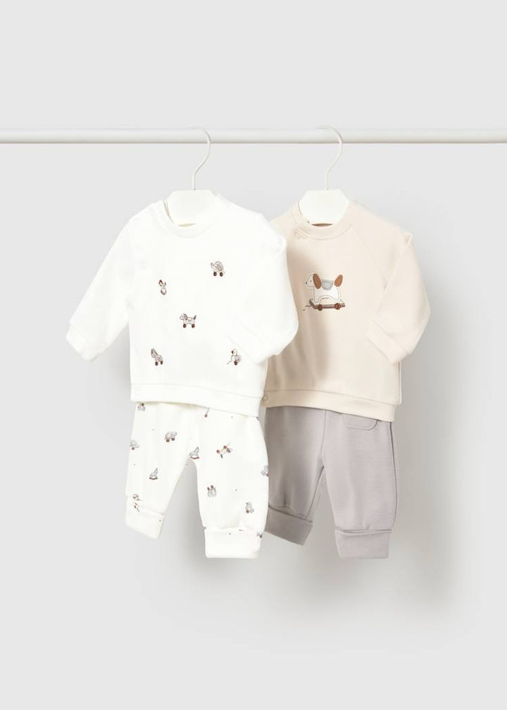Animals on Wheels Sweatshirt Set