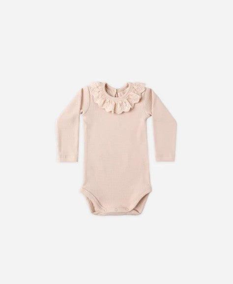 Ruffle Collar Bodysuit - Antique