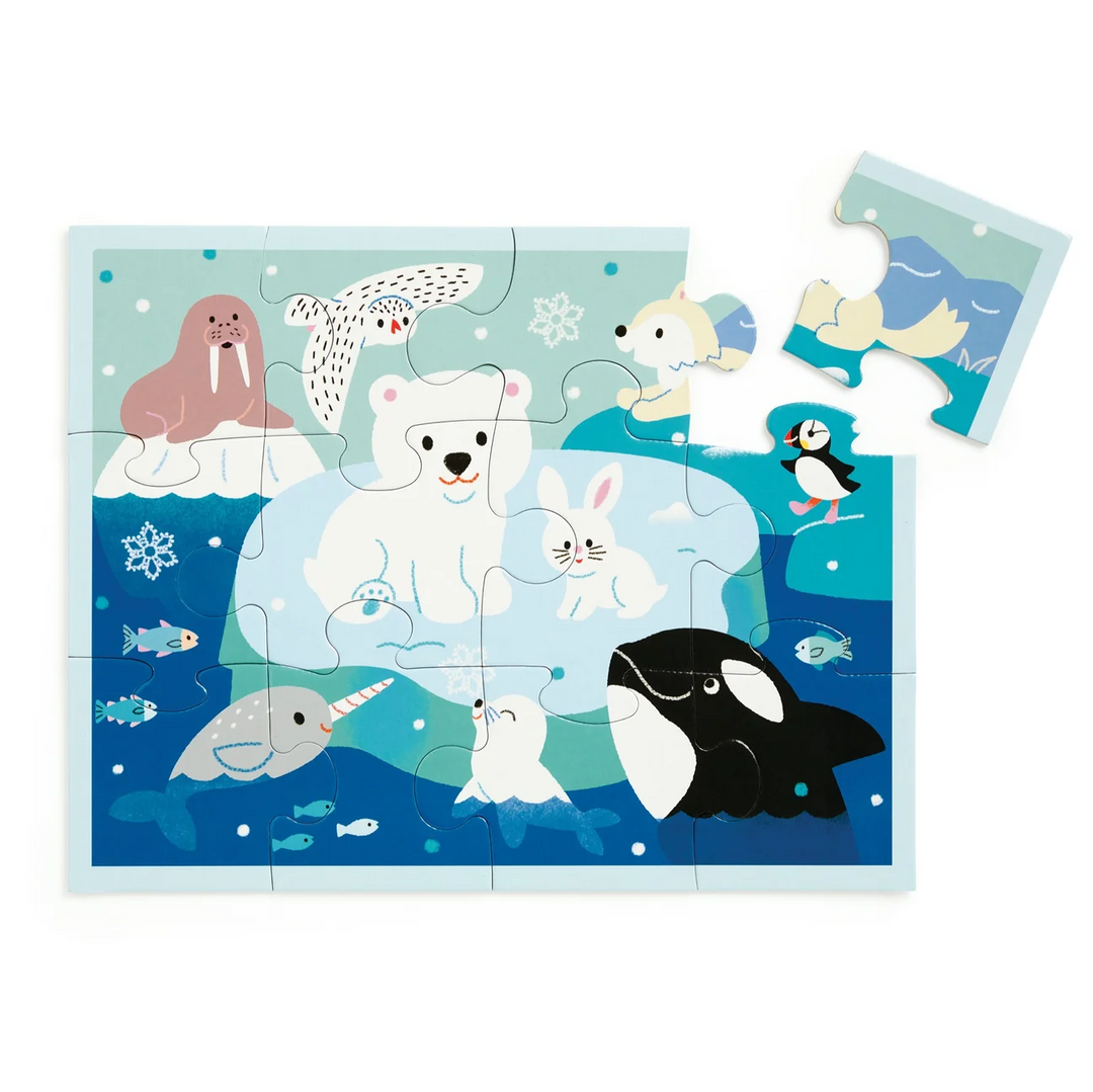 Arctic Friends 12 Piece Pouch Puzzle
