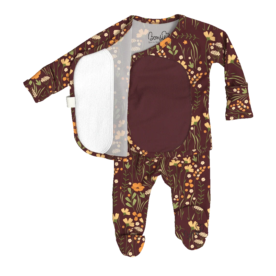 Footie Romper - Autumn Meadow