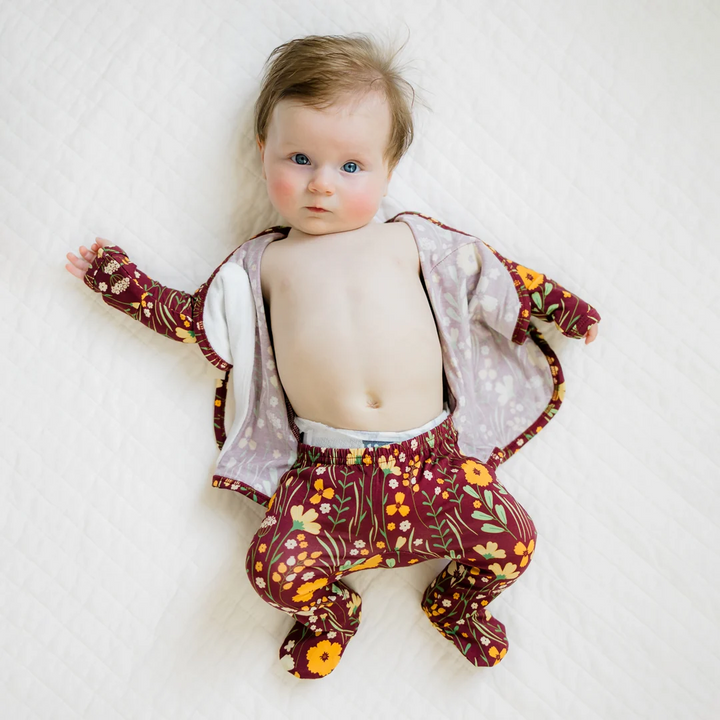 Footie Romper - Autumn Meadow