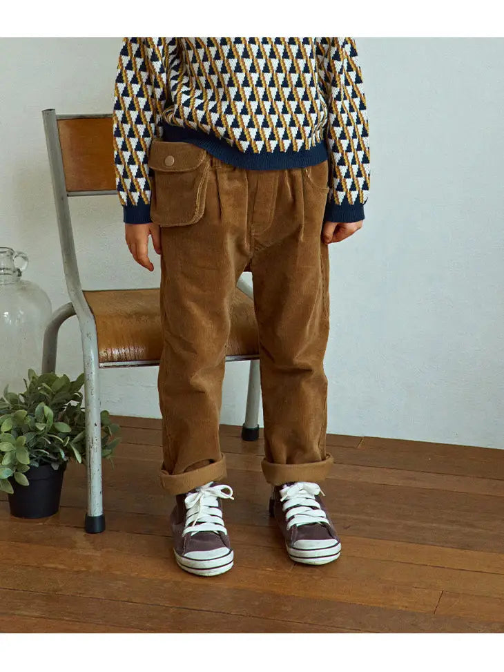 Charlee Corduroy Waist Pocket Pants