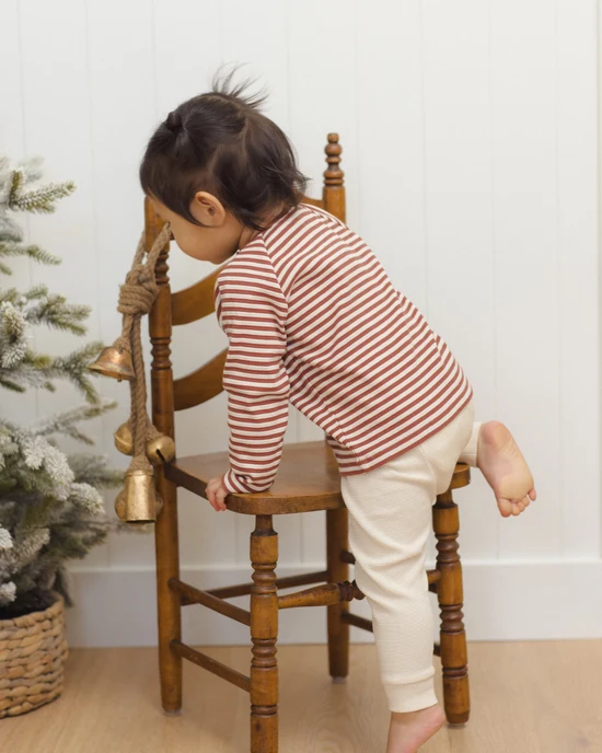 Henley Knit Top - Candy Stripe