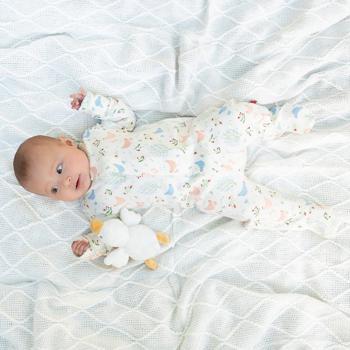 Chicken Tender Organic Cotton Footed Romper