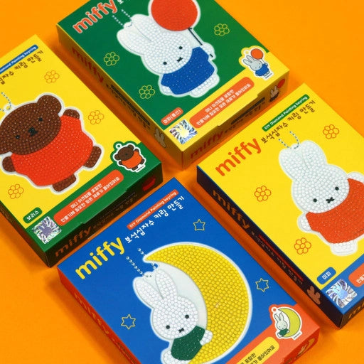 Miffy DIY Diamond Painting Keychain Kit