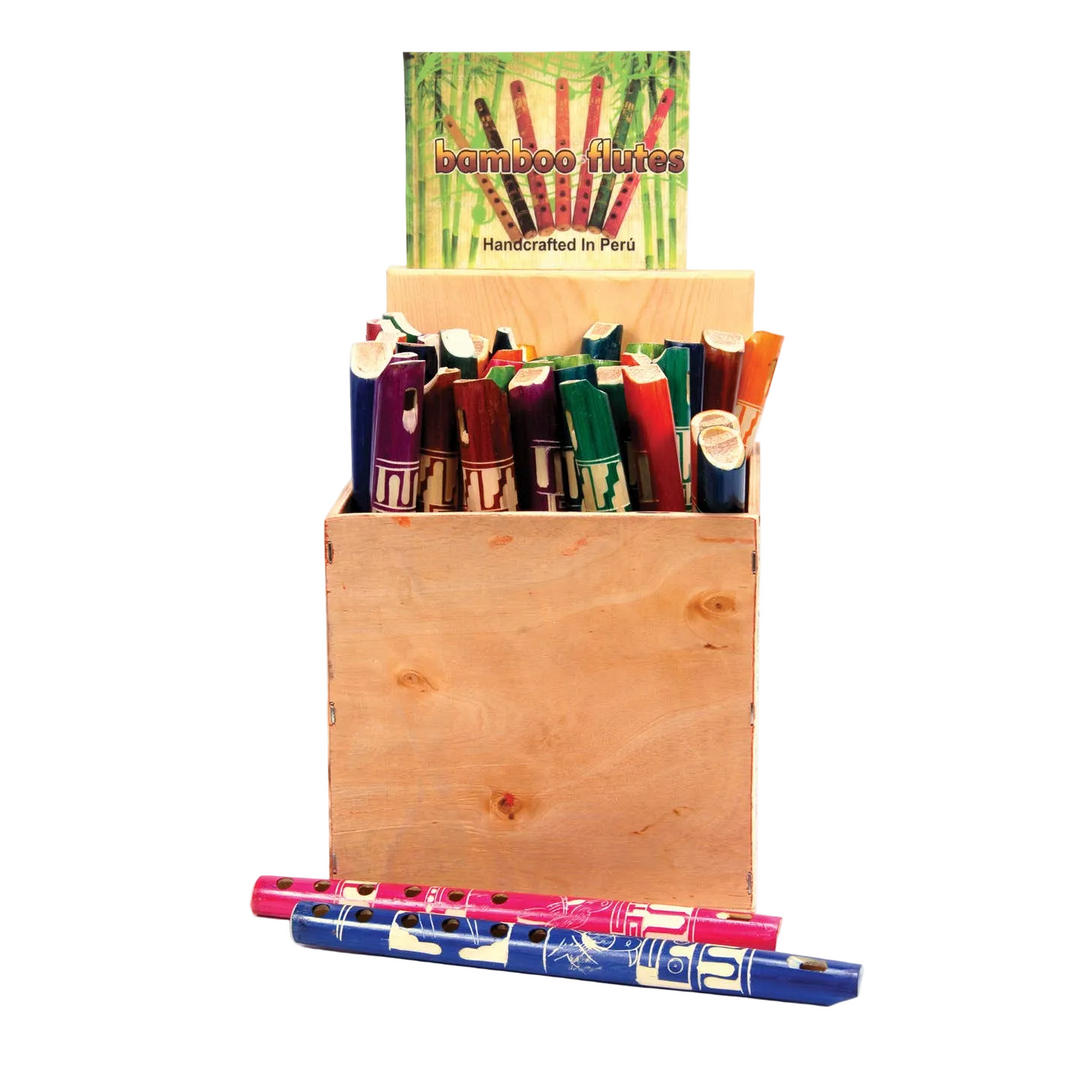 Colorful Bamboo Flute 10"