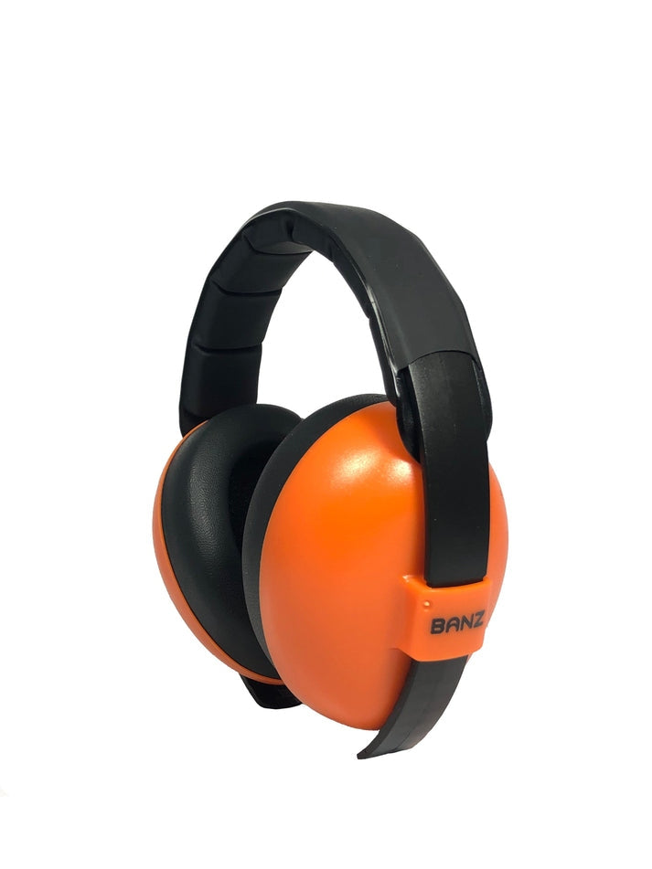 Baby Noise Attenuation Ear Warmers - Tangerine