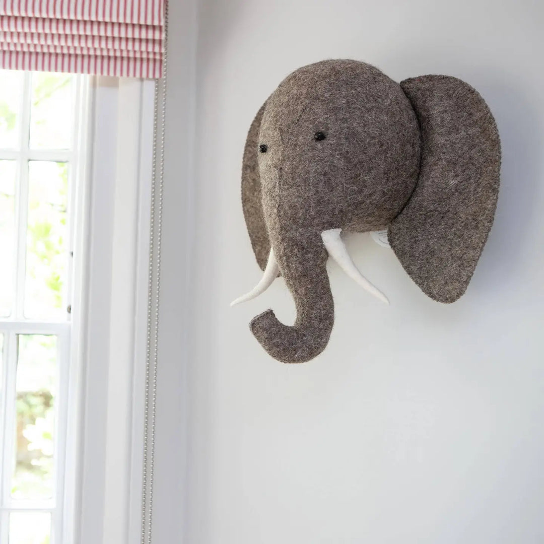 Medium Elephant Wool Mount
