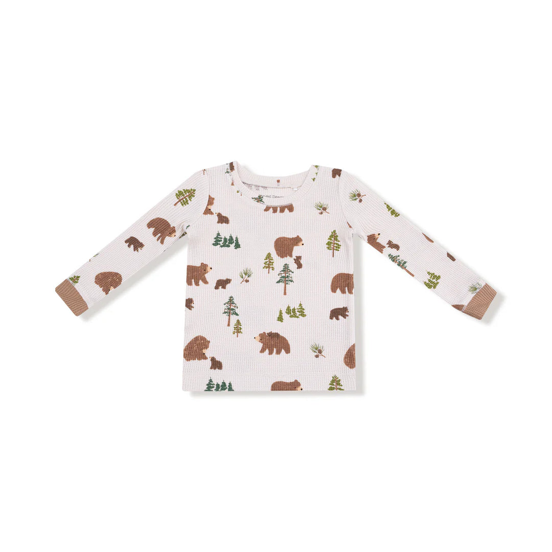 Sweet Brown Bears L/S Lounge Set