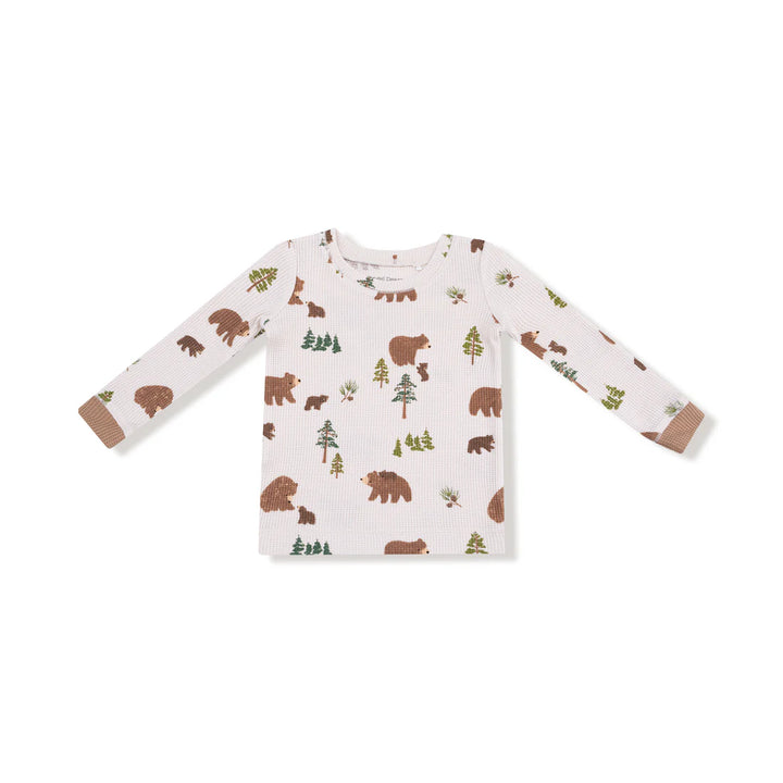 Sweet Brown Bears L/S Lounge Set