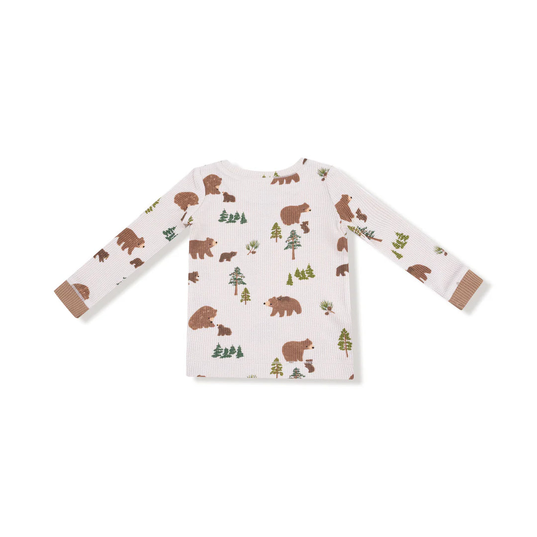 Sweet Brown Bears L/S Lounge Set