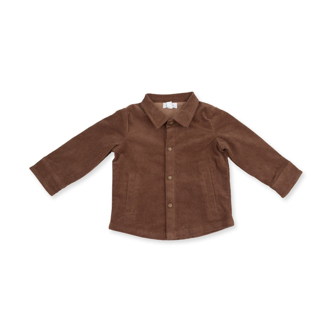 Corduroy Shacket - Beaver Fur Brown