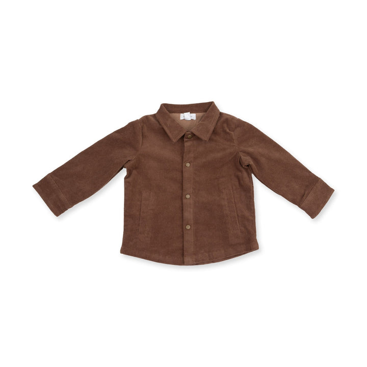 Corduroy Shacket - Beaver Fur Brown