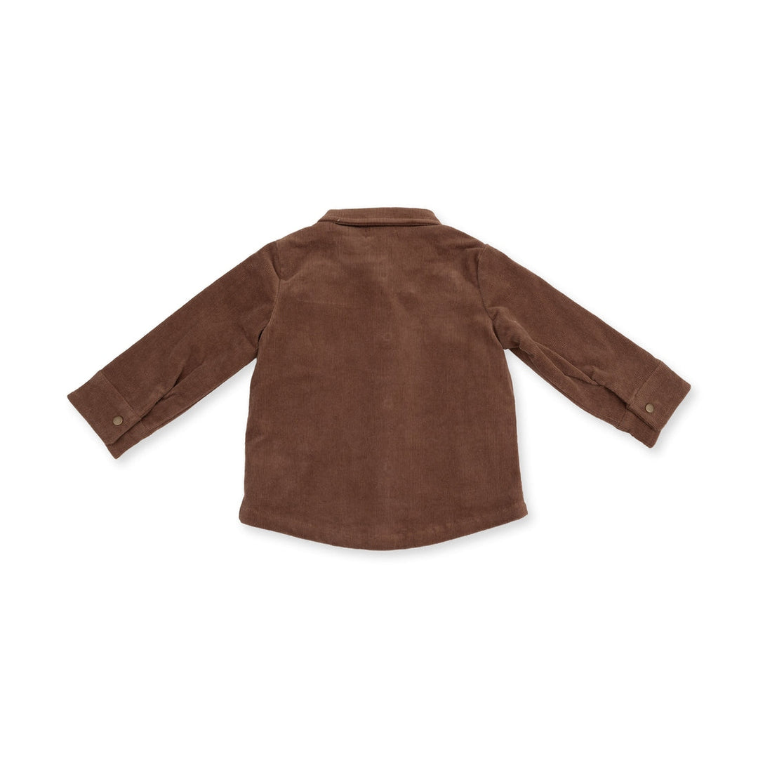 Corduroy Shacket - Beaver Fur Brown
