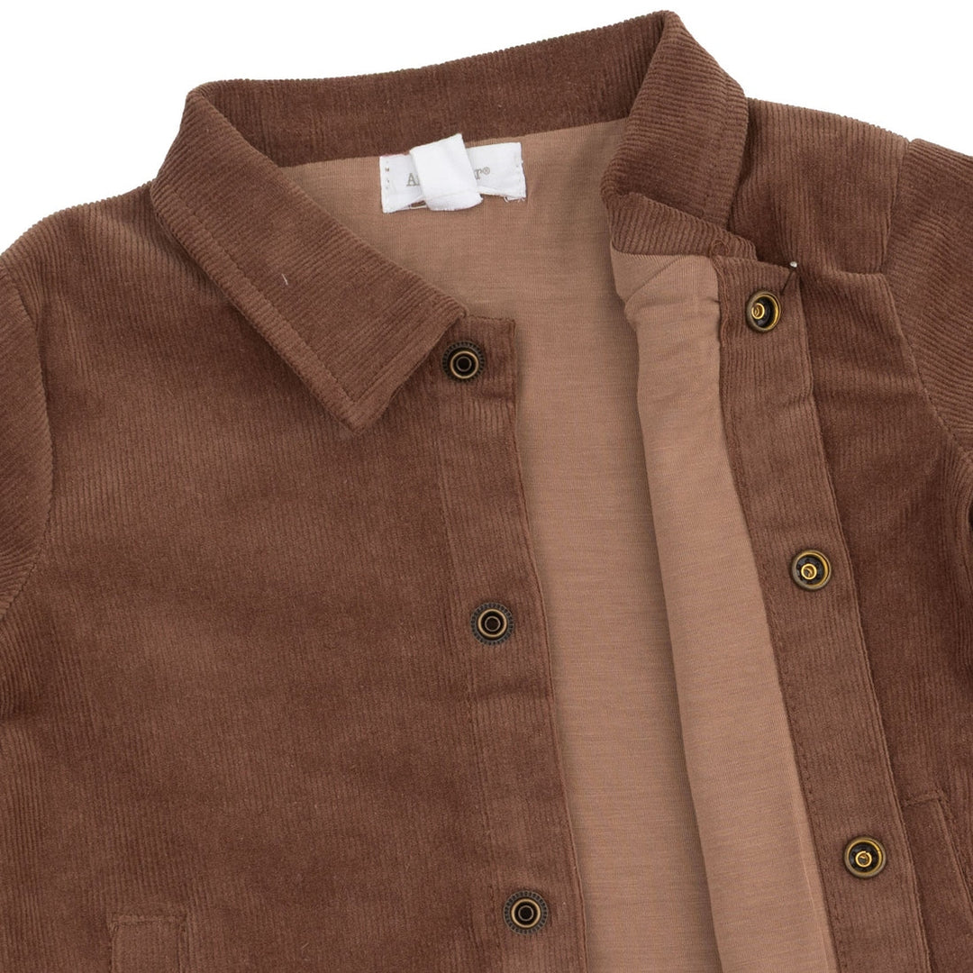 Corduroy Shacket - Beaver Fur Brown