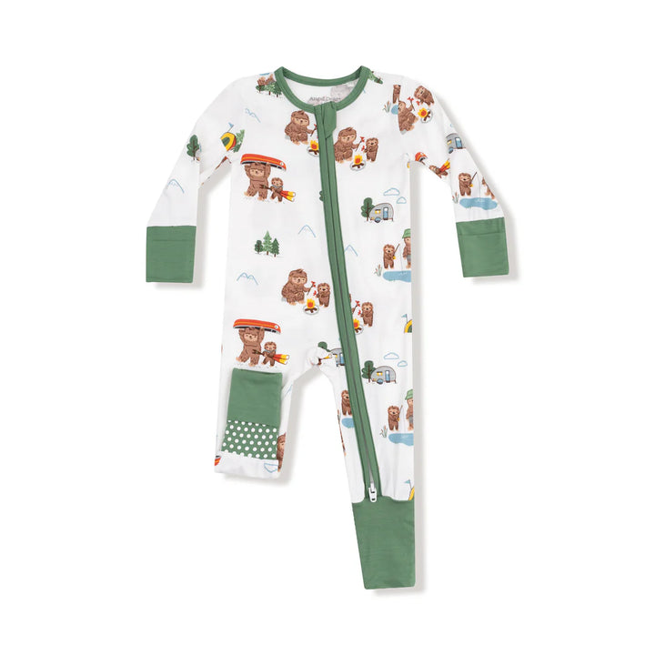 Bigfoot Camping Zip Footless Romper
