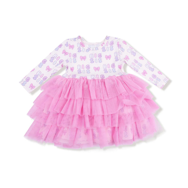 Big Sis L/S Layered Tulle Dress