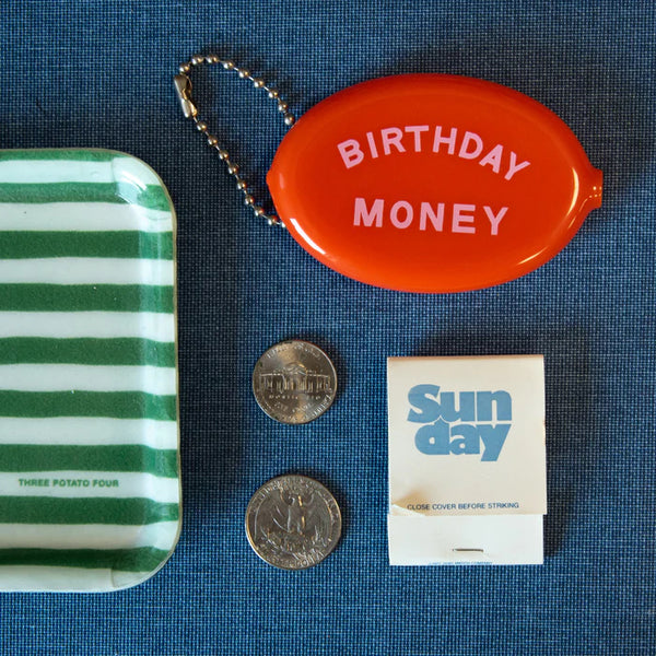 Coin Pouch - Birthday Money (Orange)