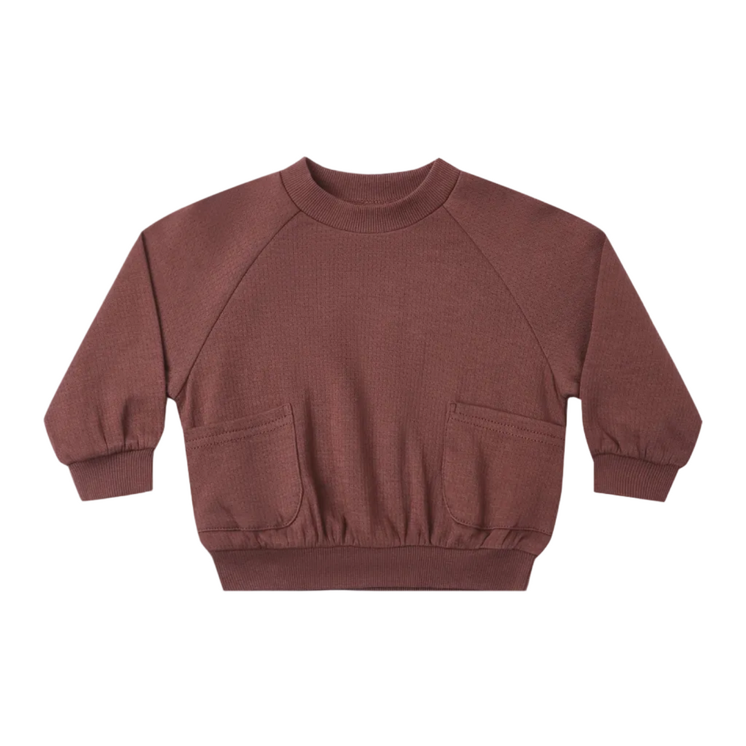 Pocket Sweatshirt - Black Cherry