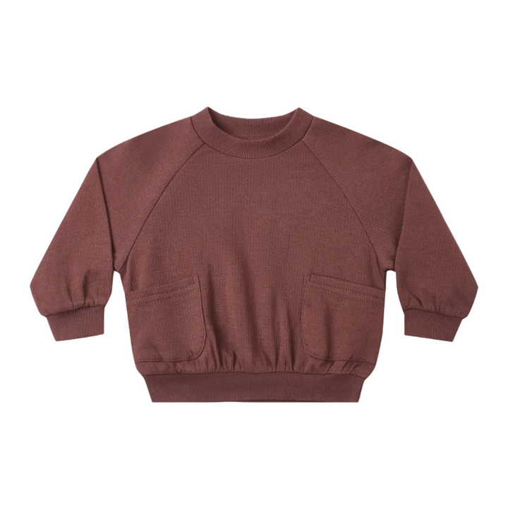 Pocket Sweatshirt - Black Cherry