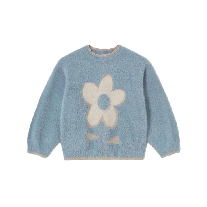 Blue Flower Sweater